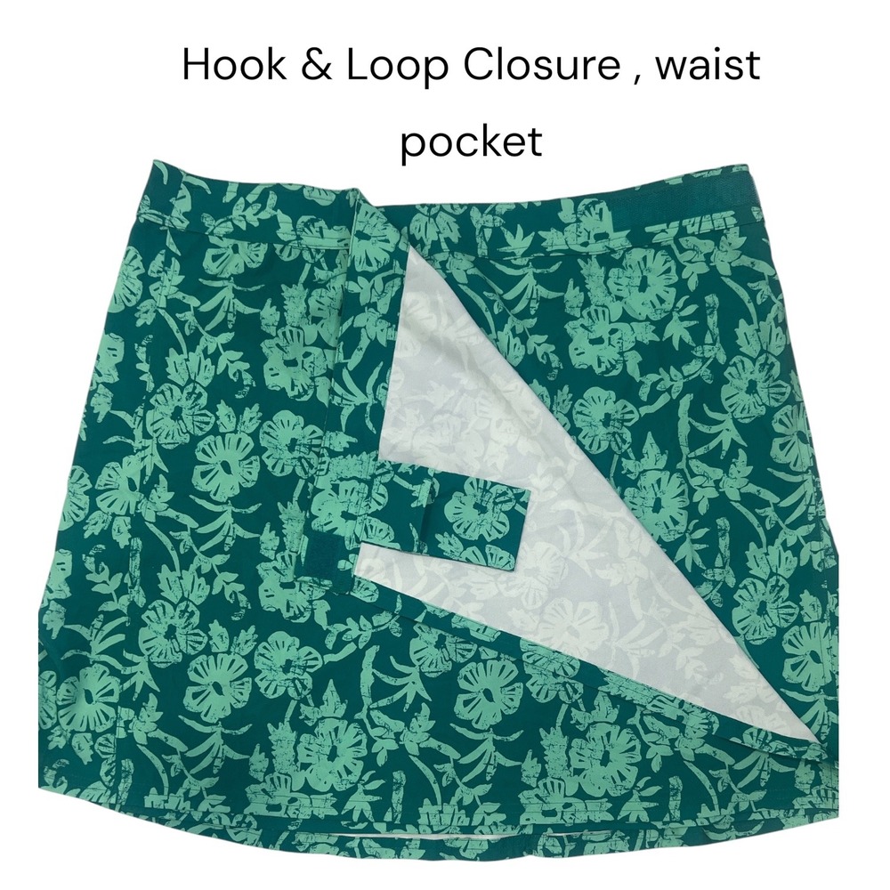 RipSkirt Hawaii XL Tropical Floral Wrap Skort Resort Coastal Vacation Adjustable - Picture 2 of 7